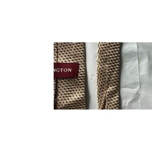 Covington Men's Beige Geometric Textured Necktie Classic Dress Tie